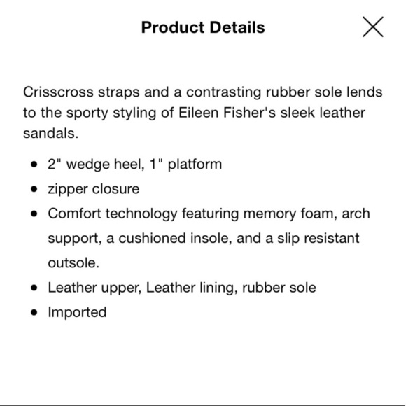 Eileen fisher Sport Wedge Platform Sandals - Picture 10 of 10